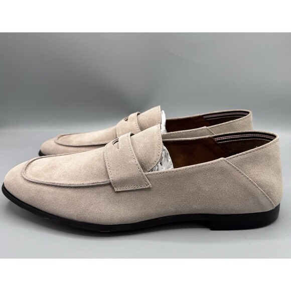 Steve Madden Men\'s Traviss Crush Back Penny Loafers, Desert, Size 9.5